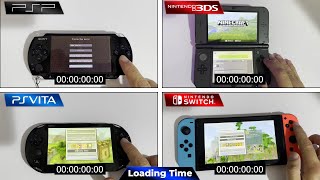 Handheld Consoles Comparison - Minecraft | PSP vs 3DS vs PS Vita vs Switch (Side by Side)