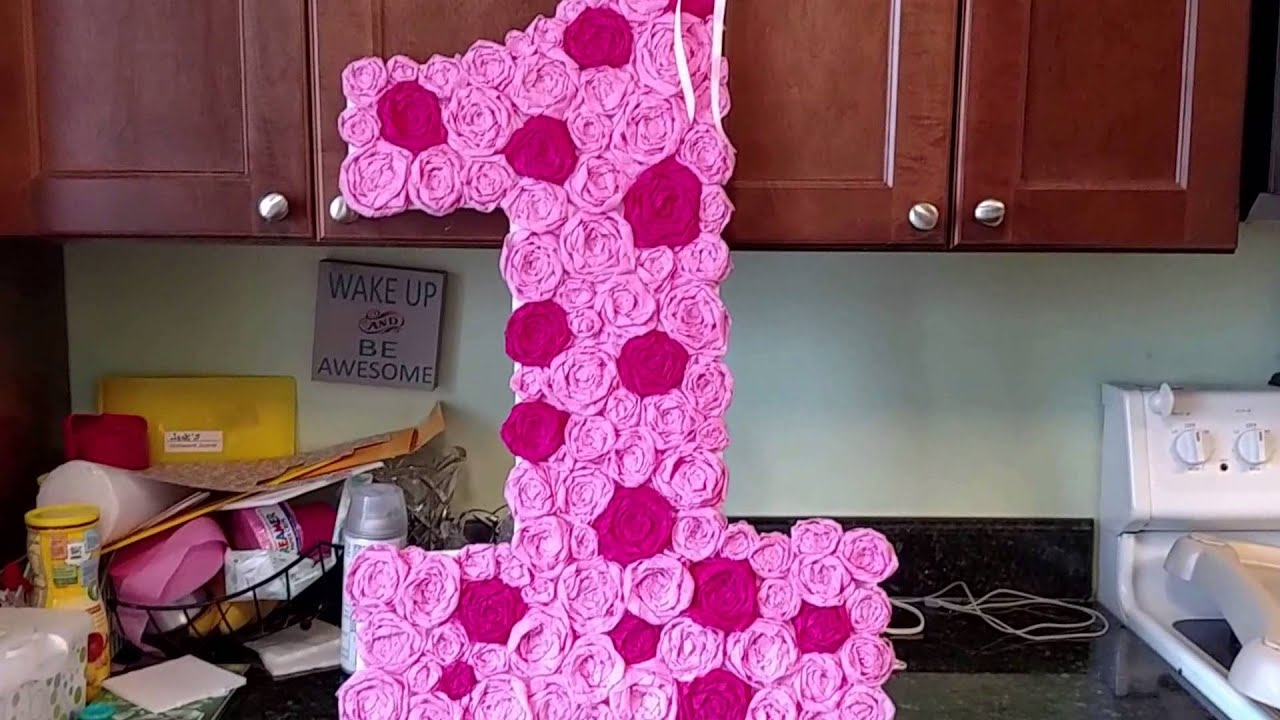 First Birthday DIY decorations! - YouTube