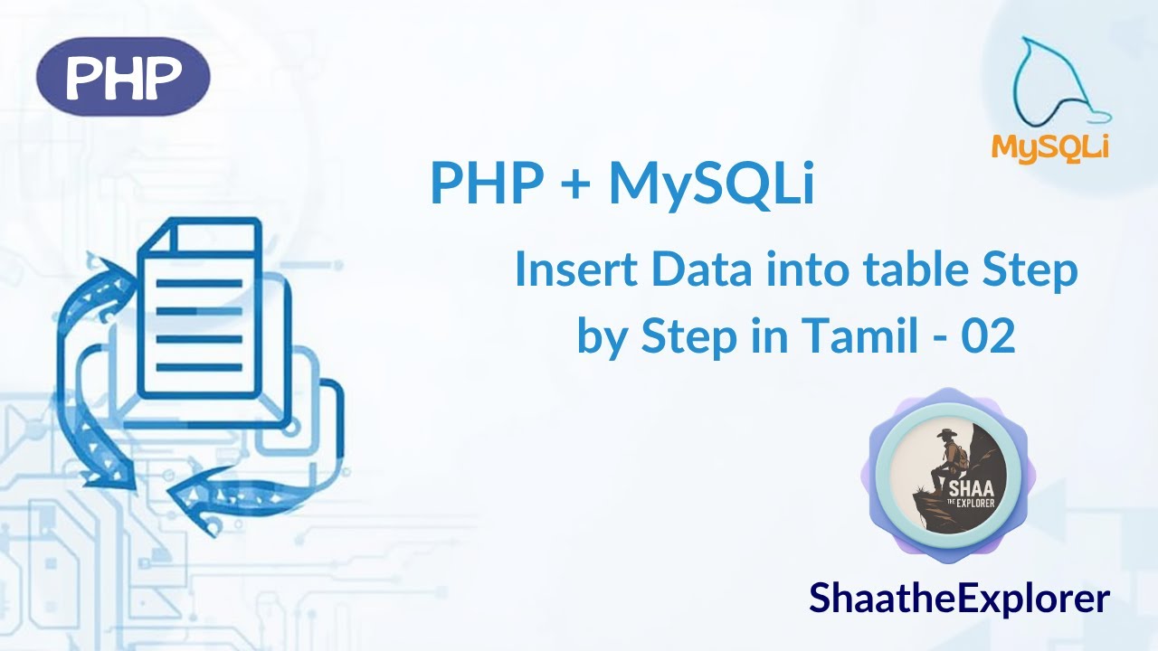 How to Insert Data into Tables PHP & MySQLi மூலம் | Step-by-Step in ...