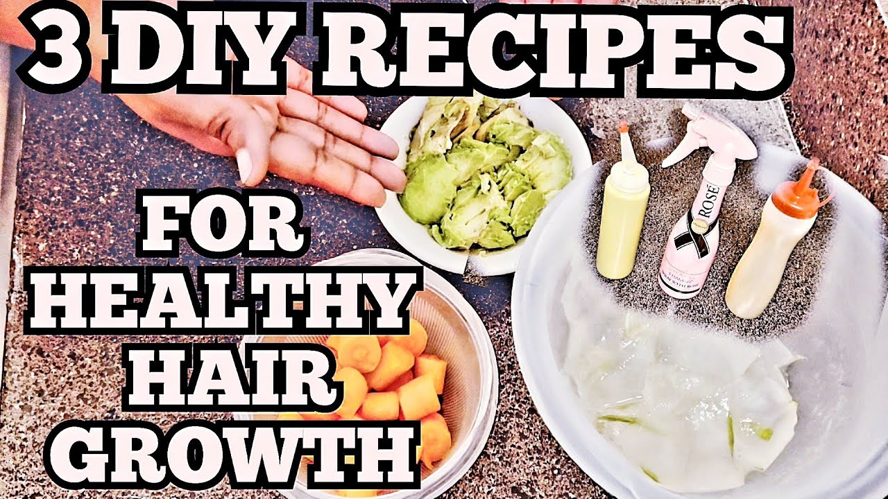 3 DIY HAIR CARE RECIPES FOR HEALTHY HAIR GROWTH 🌷 YouTube