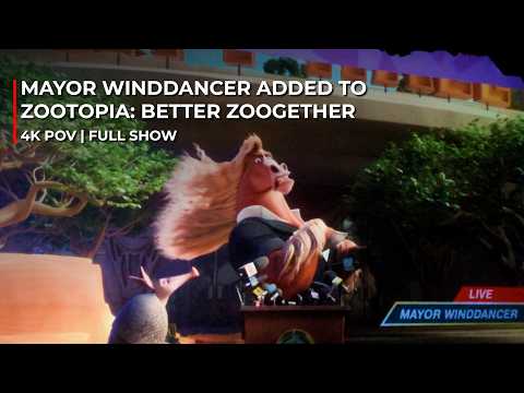 Mayor Winddancer Added to Zootopia: Better Zoogether | 4K FULL SHOW