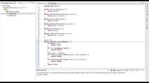 Java Tutorial: hashCode & equals Methods