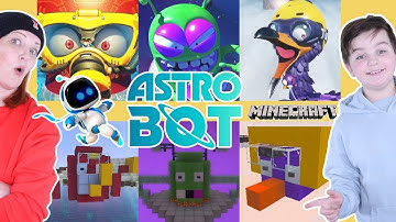 How to Create Astro Bot Bosses in Minecraft | Gameplay with Ima and Jessy