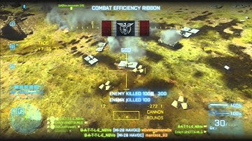 Battlefield 3 - BattleNative- Massive spawn kill! Riverside! AttackHelicopter FUNNY!