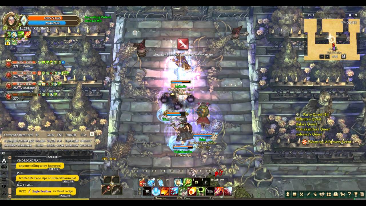 Grinding Lvl 266 280 Maven Abby Warlock Tree Of Savior Youtube
