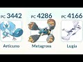 LUGIA, METAGROSS, ARTICUNO