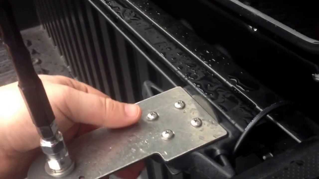 Cb antenna mounted in 2014 Toyota tacoma no holes - YouTube ford f150 radio wiring diagram 