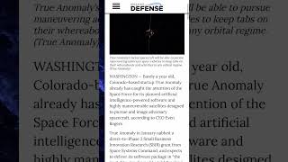 Space force gets NEW satellite. See about the new AI toys coming to the space force.￼￼