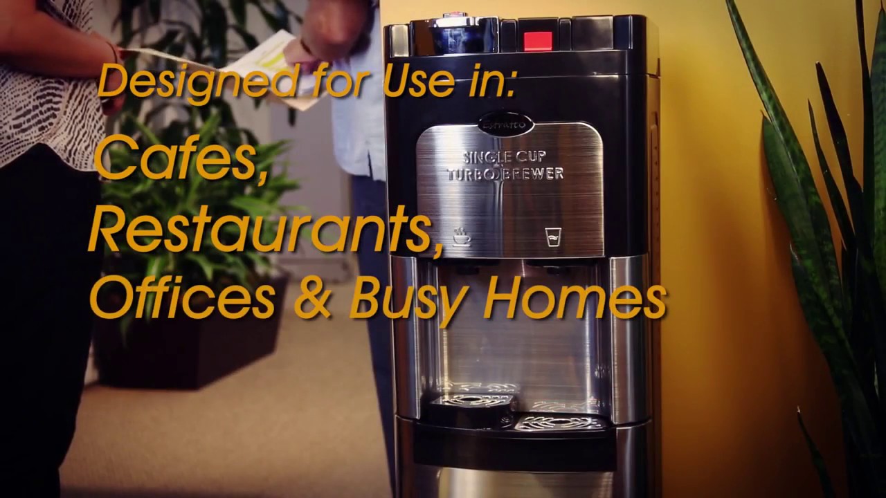 viva single cup coffee maker and water cooler YouTube