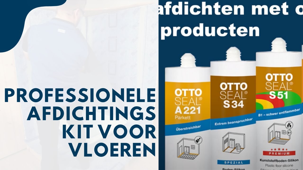 Professionele kit voor PVC, parket, hout en linoleum vloeren - Ottoseal Pro tipt
