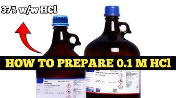 How to prepare 0.1M HCl solution in the laboratory | Step-by-step Guide 