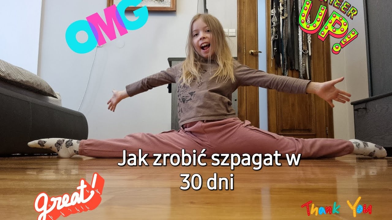 Jak zrobić szpagat w 30 dni. Zapraszam Was na 10 minutowe rozciąganie