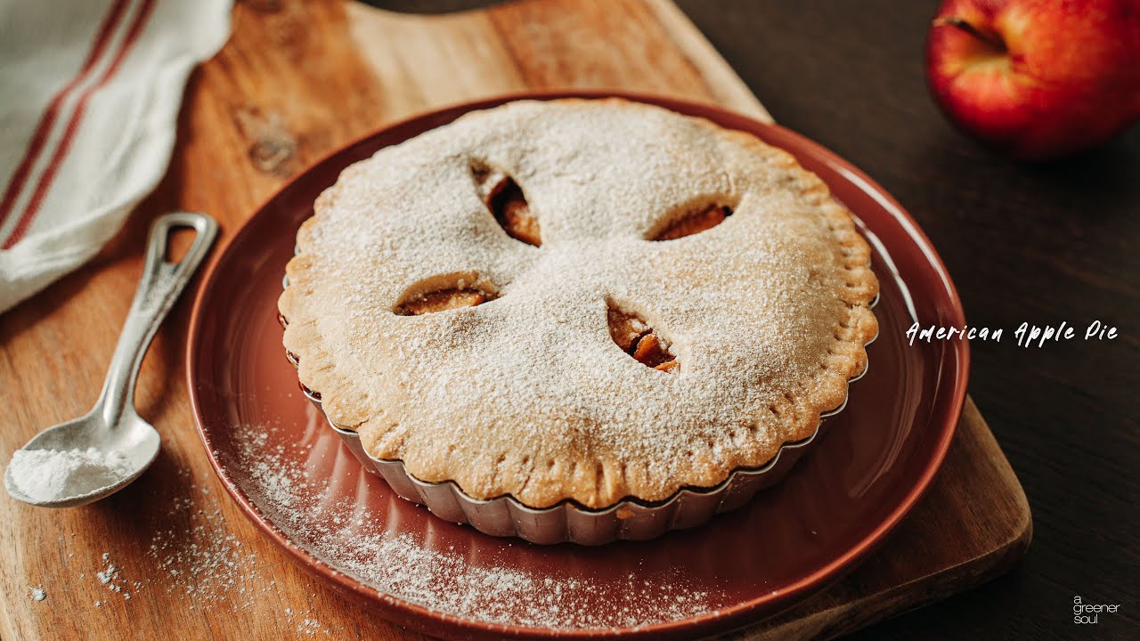 【人氣甜點】最經典最好吃！〖全素美式蘋果派〗柔軟多汁香脆 🍎🍎有時候還是經典的更好 你不覺得嗎？｜How to make VEGAN AMERICAN APPLE PIE｜國語旁白