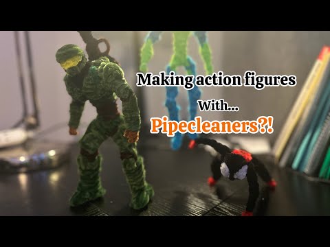 How to make jointed Pipecleaner Figures!! 