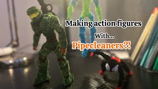 How to make jointed Pipecleaner Figures!!