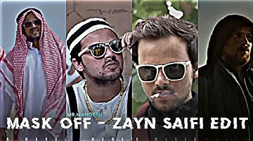 MASK OFF - ZAYN SAIFI EDIT | Zayn Bhai Attitude Status | Mask Off Song Status @Round2hell #r2h