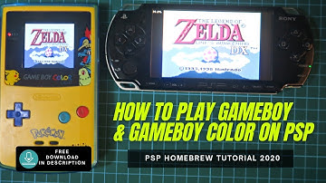 [PSP] How to Play Gameboy Color ROMs Games on Sony PSP | GB & GBC Masterboy Tutorial 2022 ✅