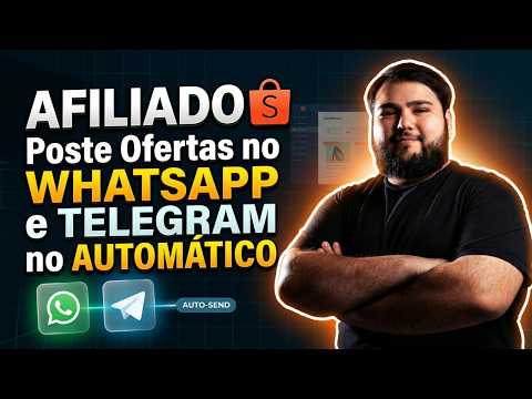AFILIADO SHOPEE: Como Encontrar e Postar Ofertas no Whatsapp e Telegram de Modo Automático 2026