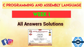 C Programming and Assembly Language Week 1 Quiz Assignment Solution | NPTEL 2022 | SWAYAM