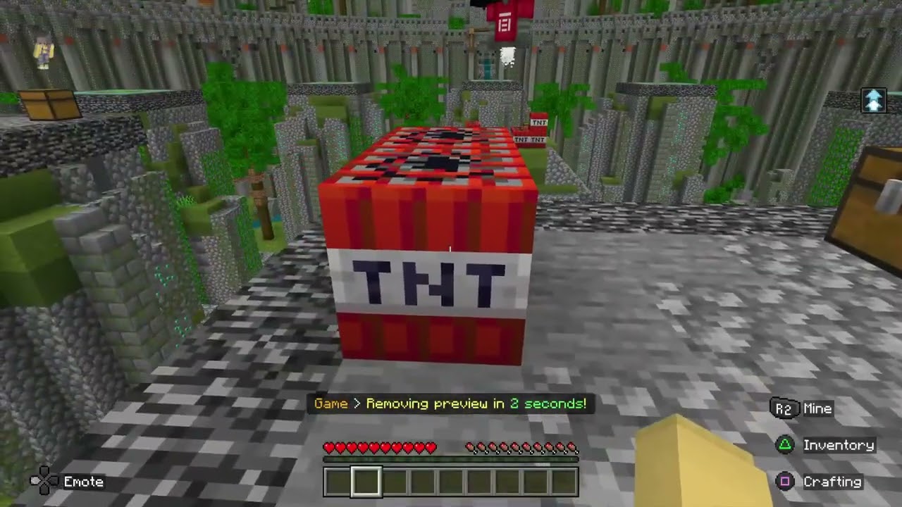 Playing minecraft building wars