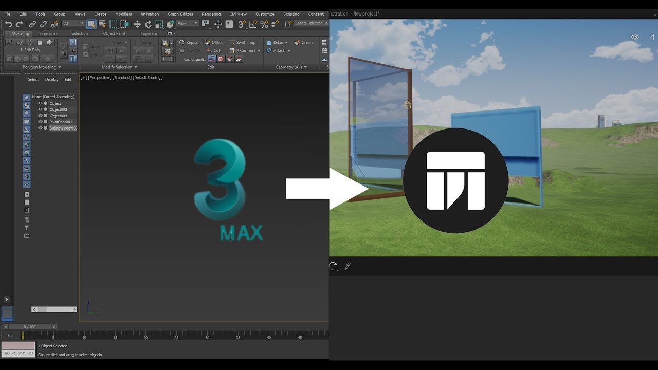 export 3d max to twinmotion