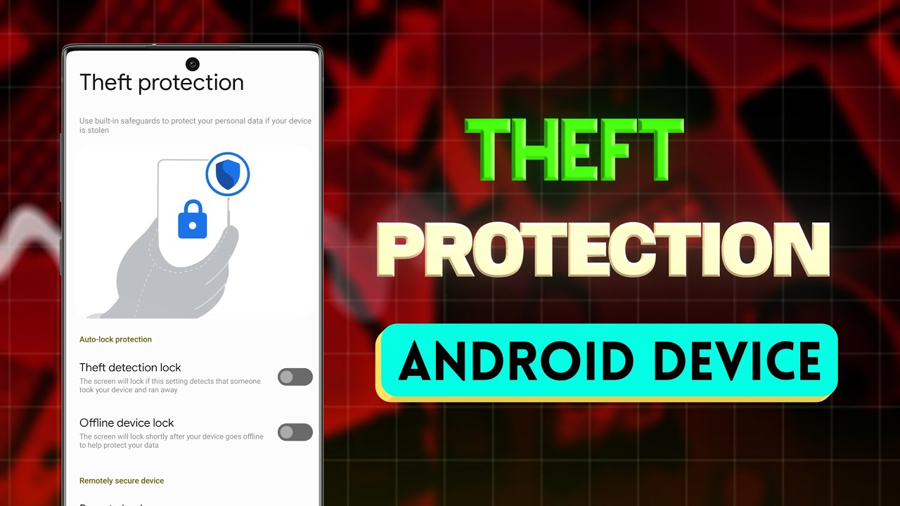 How to Enable Theft protection Your Android Device | how to turn on ...