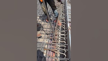 Bending wall rebar higher than level concrete #shorts #construction #skills