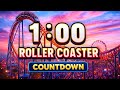 Roller Coaster Countdown 1 Minute | Fun Theme Park Vibes