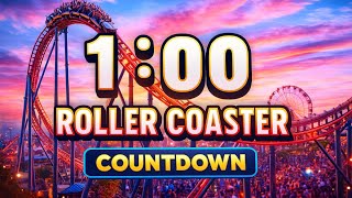 Roller Coaster Countdown 1 Minute | Fun Theme Park Vibes