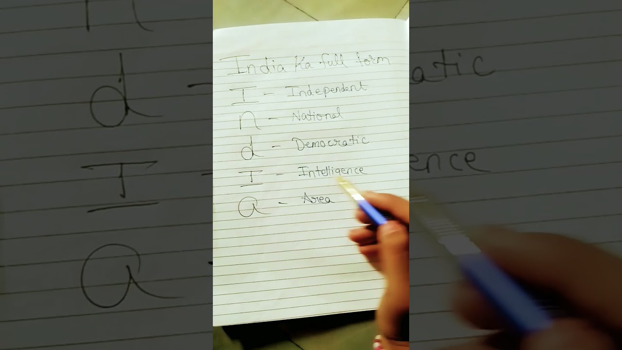 India Ka Full Form YouTube India Ka Full Form YouTube