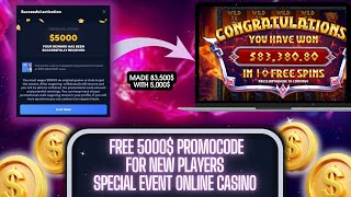 FREE CLAIM 5.000$ BONUS FOR NEW PLAYERS CASINO | BONUS ON THE X7800+ | FREE SPIN SLOTS | NO DEPOSIT