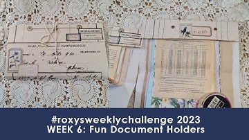 #roxysweeklychallenge 2023 | WEEK 6 | TUTORIAL: Fund Document Holders