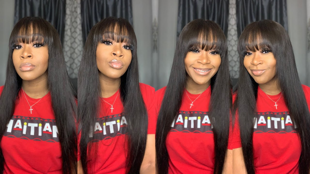 How I Cut The PERFECT FRINGE BANGS In A Closure Wig | FT. Ula Hair