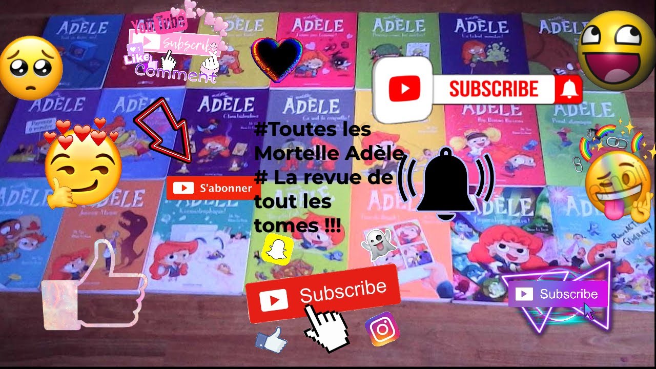 #Toutes les mortelles Adèle #la revue de tous les tomes 😜😜👍😂 - YouTube