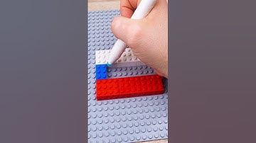 Lego Flag Slovakia by stop motion #lego #asmr #flag #stopmotion #games #art #animation