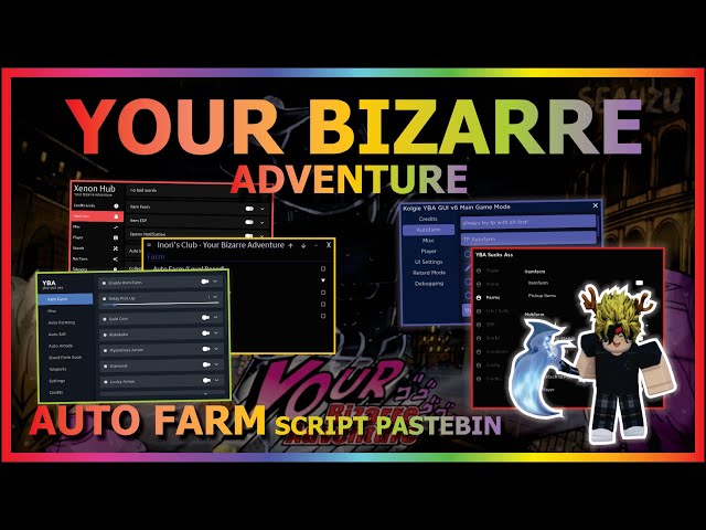 Your Bizarre Adventure Script - Auto Farm, Auto Quest & More