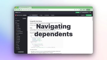 Navigating the dependents view