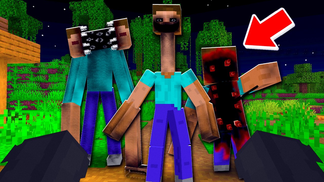 HO AGGIUNTO 10 NUOVI STEVE TERRIFICANTI AL MIO MONDO DI MINECRAFT E...