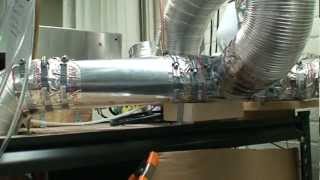Exhaust sytem for Hybrid Flame Analyzer
Disclaimer: Combustion experiments are dangerous and could result in injury to yourself or others, and/or damage to property. These experiments were conducted in a laboratory environment by trained personnel. Do not attempt these experiments without proper training, equipment, and laboratory. Do not attempt at home. These videos are meant to show the combustion phenomenon and are not intended as a guide for reproducing the effects. Do not play with fire or combustion phenomena.
The author provides no guarantees and accepts no responsibility for the use of this information. Exhaust sytem for Hybrid Flame Analyzer