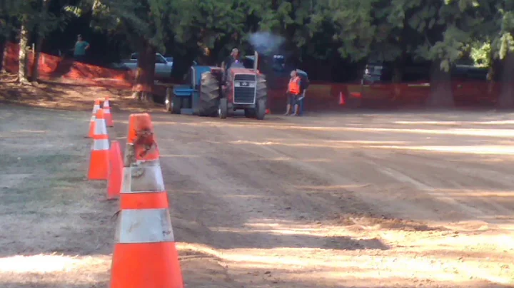 Massey Ferguson 2805 pulling 11000lbs 8mph