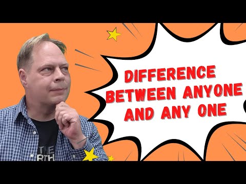 Learn the Difference Between ANYONE and ANY ONE - ANYONE VS ANY ONE
