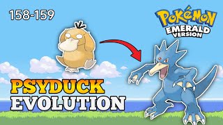 Pokemon Emerald - How To Evolve Psyduck Into Golduck | Hoenn Pokedex