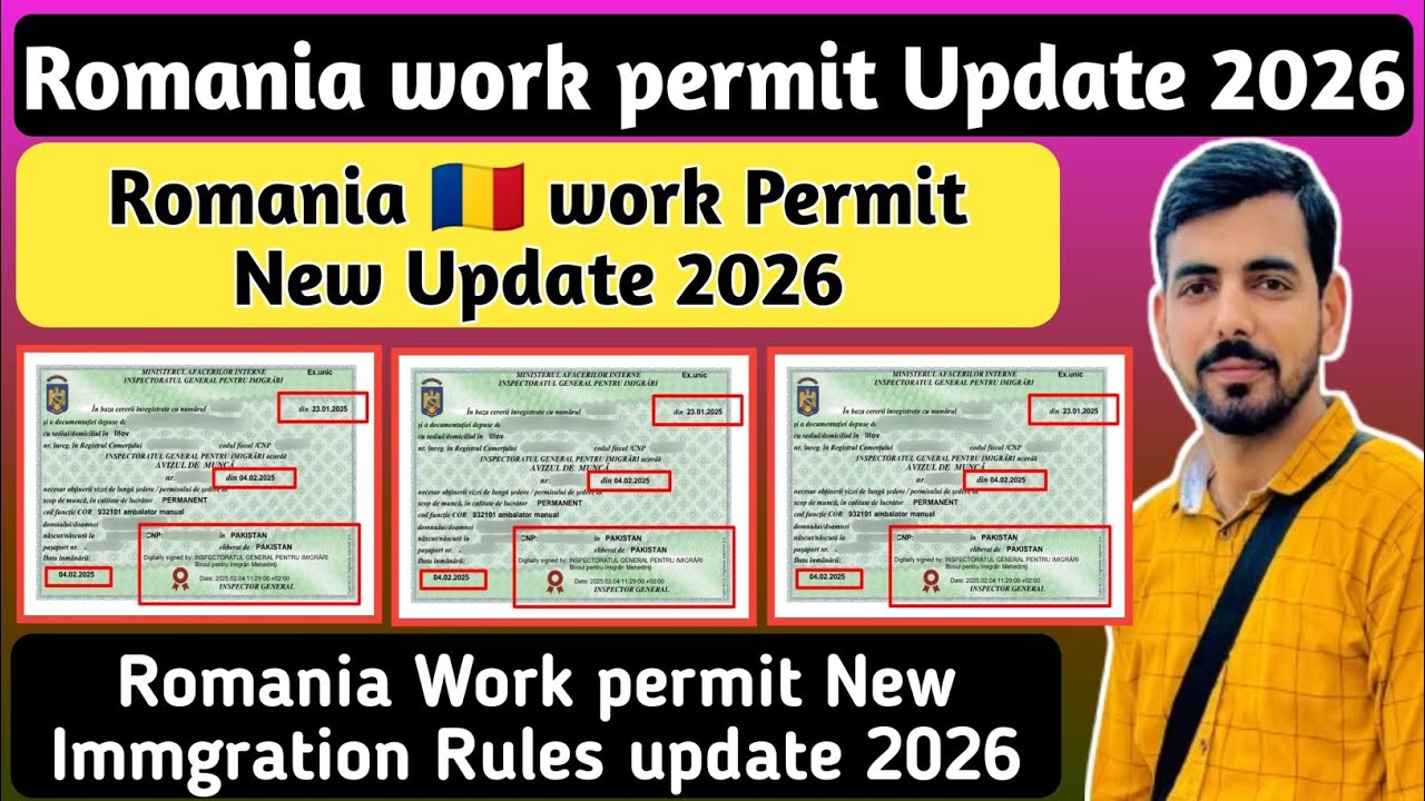 Romania Work permit New rules update 2026 || Romania work permit update || Romania visa update 2026