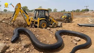 JCB 3DX and 3DX Super 4x4 Drainage Trench Dig and Chamber Installation Together | jcb video#jcbvideo