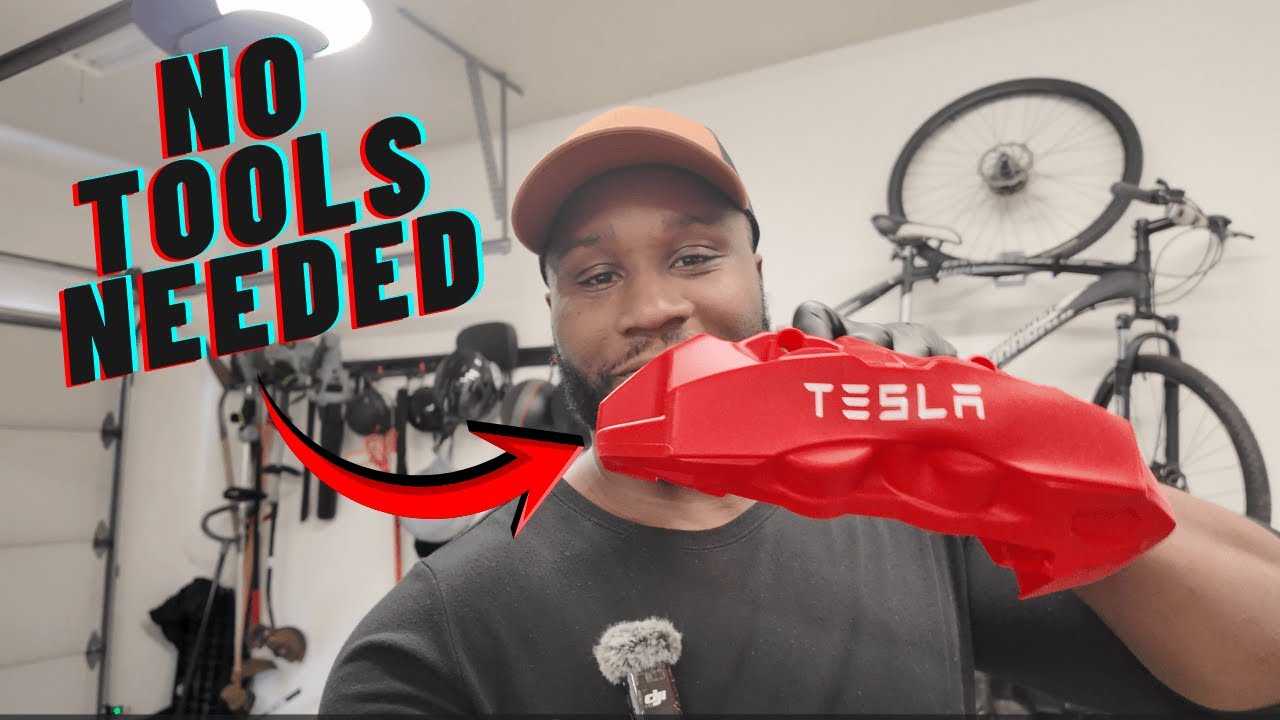 Installing Caliper Covers on A Model Y Juniper ( Without Removing Tires)