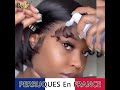 Baisi hair fr 13x4 lace frontal bob perruque lisse straight bob 10pouce en 100 cheveux humains