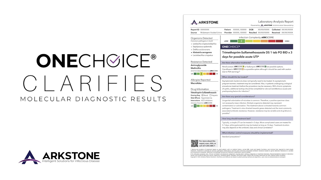 Onechoice Report Precision Guided Patient Care Arkstone