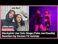 (English subs) Blackpink, Lisa Solo Stage (Take me+Swalla) Reaction by Korean TV Actress