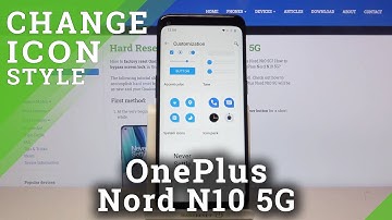 How to Change System Icons Shape on OnePlus Nord N10 5G – Customize Icon Look
