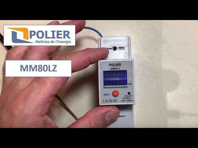 POLIER - MM80LMZMOD : Compteur électrique modulaire - Monophasé 100 A –  VOLTEBOX : N°1 du comptage électrique